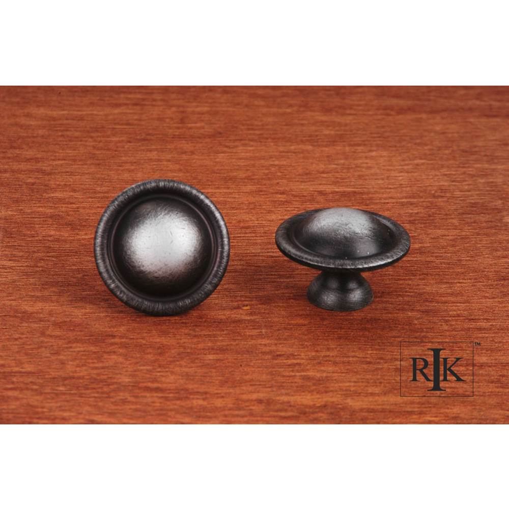 RK International - Large Smooth Dome Knob - Distressed Nickel