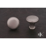 RK International - Solid Knob with Flat Edge - Satin Nickel