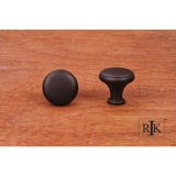 RK International - Solid Knob with Flat Edge - Oil Rubbed Bronze