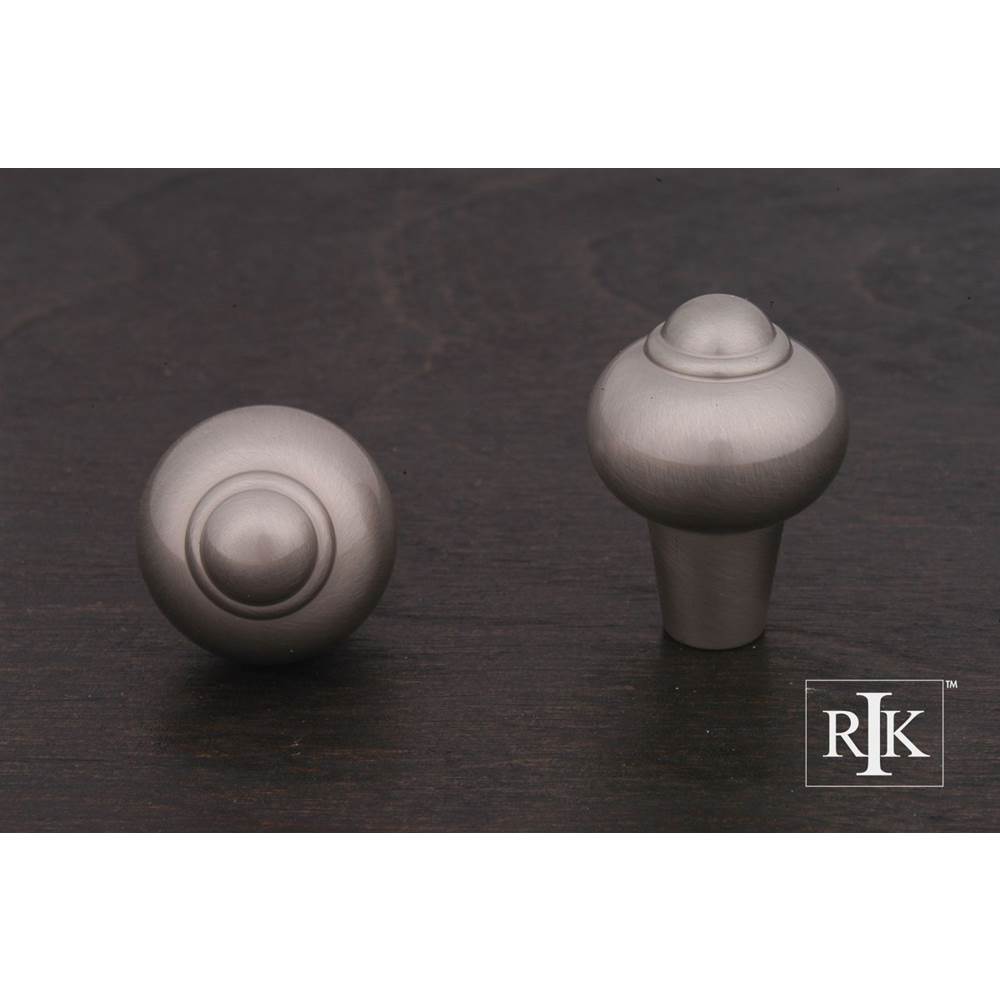 RK International - Solid Round Knob with Tip - Satin Nickel