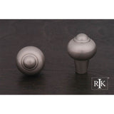 RK International - Solid Round Knob with Tip - Satin Nickel