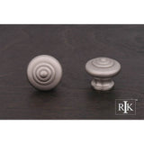 RK International - Solid Knob with Circle  at  Top - Satin Nickel