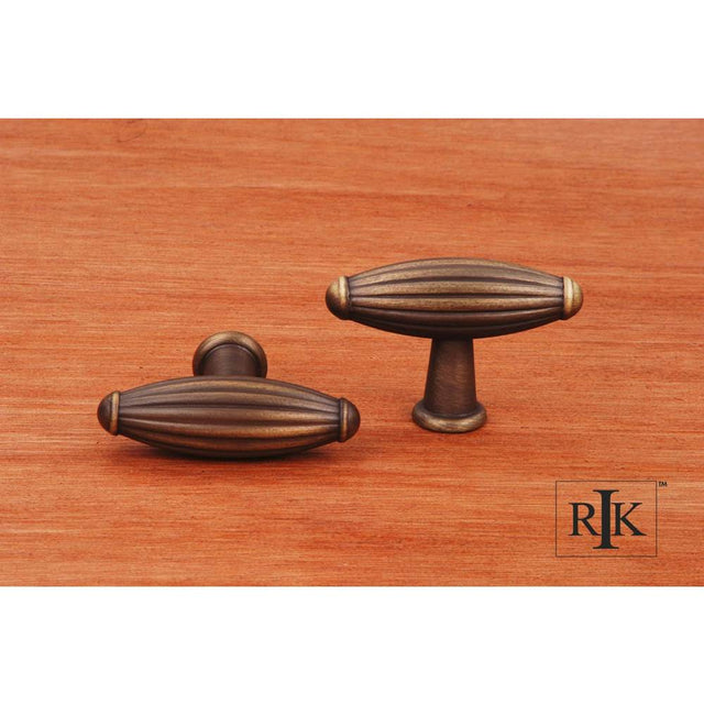 RK International - Large Indian Drum Knob - Antique English