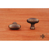 RK International - Slim Egg Knob with Divet Indents - Antique English