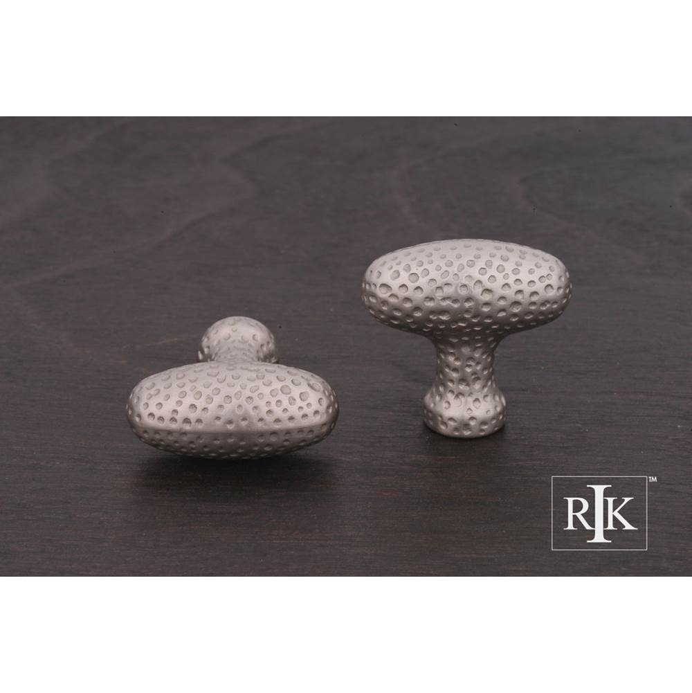RK International - Slim Egg Knob with Divet Indents - Satin Nickel