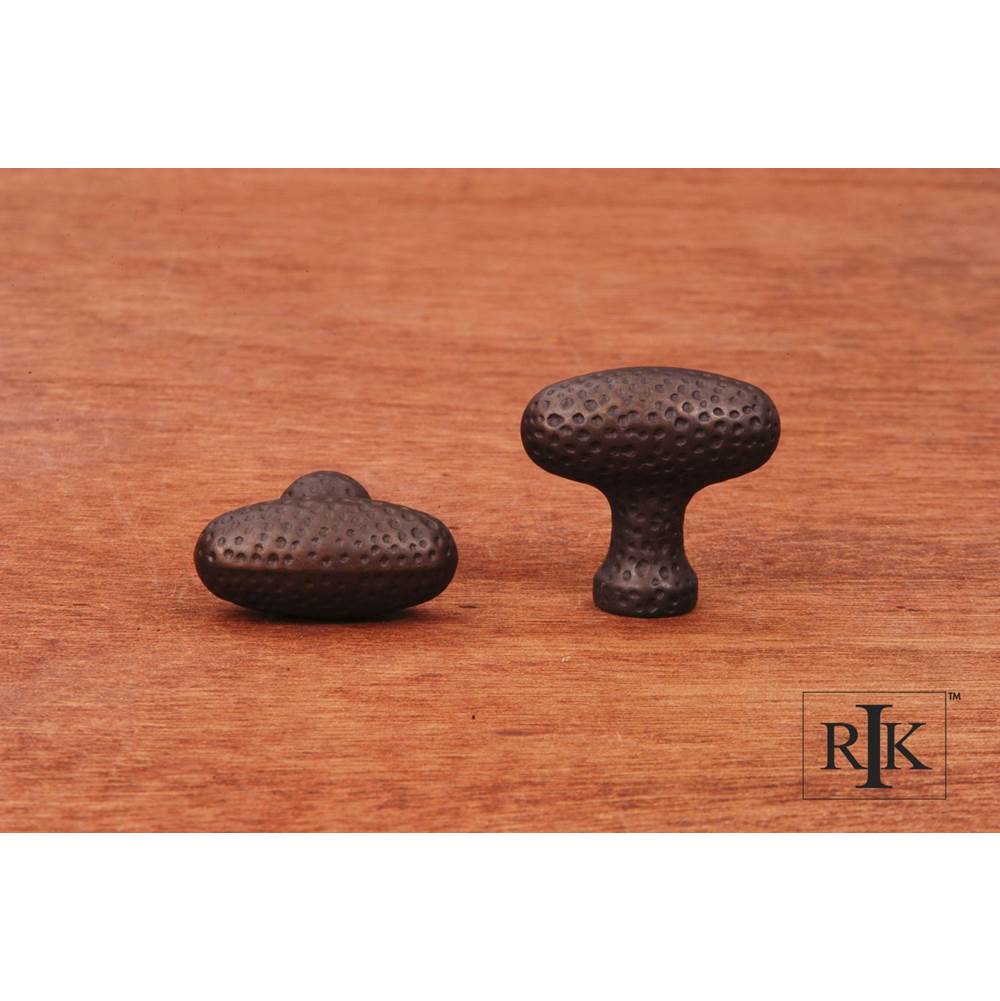RK International - Slim Egg Knob with Divet Indents - Oil Rubbed Bronze