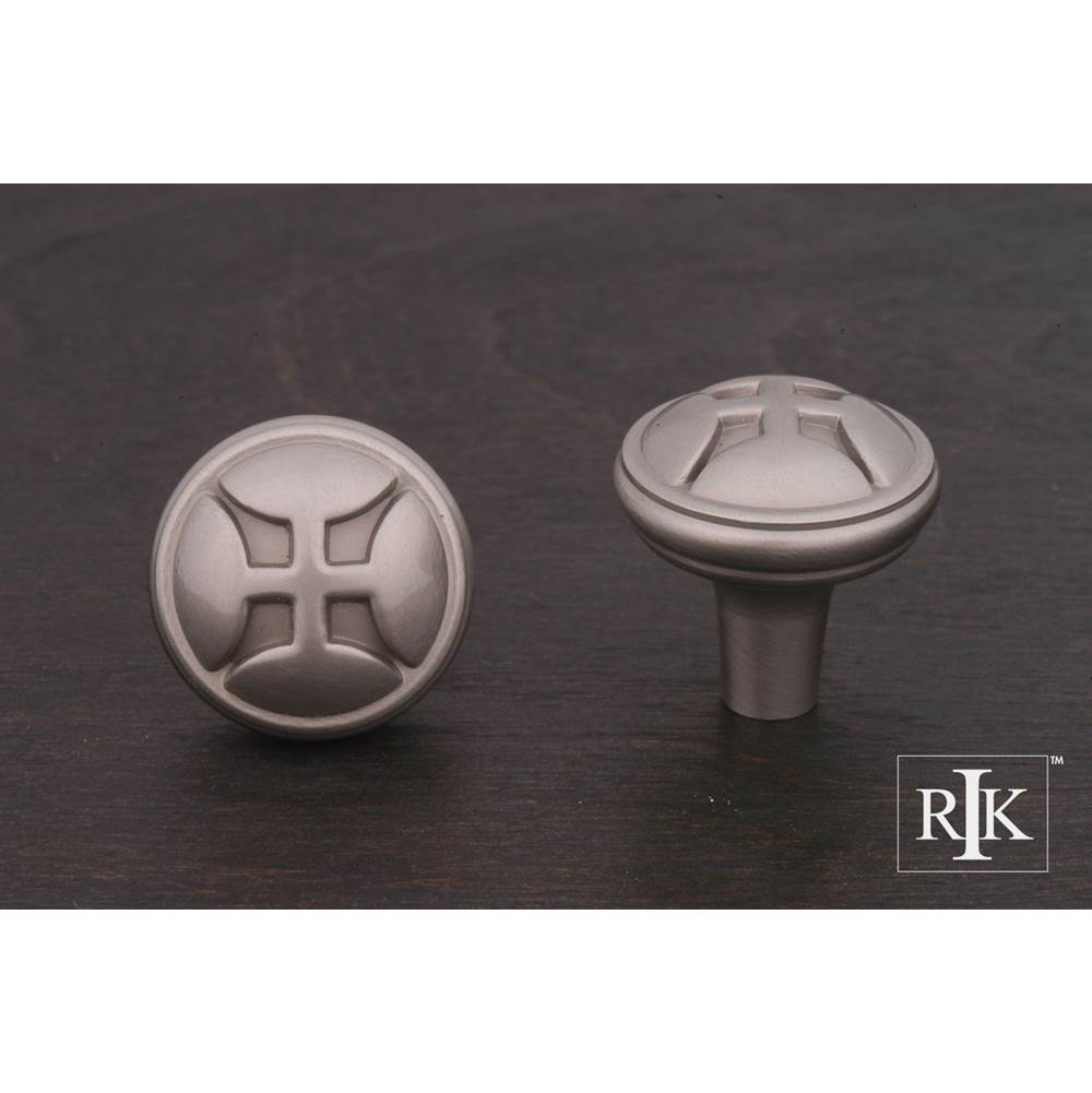 RK International - Solid Four Petal Knob - Satin Nickel