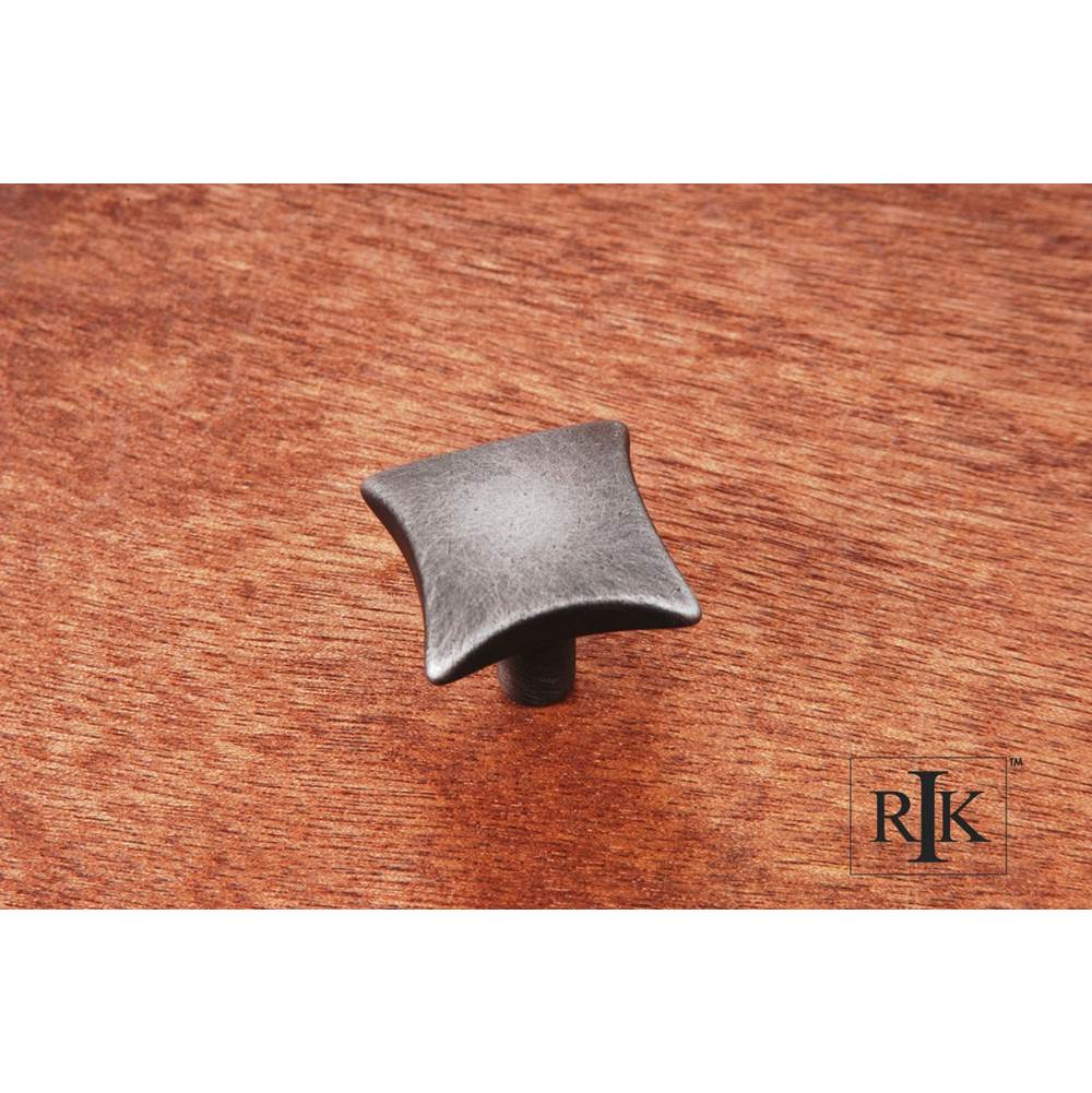 RK International - Plain Knob with Four Curves - Distressed Nickel