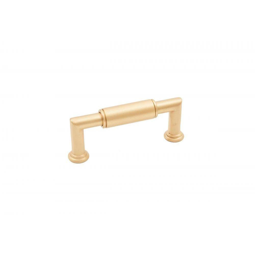 RK International - 3'' c/c Cylinder Middle Pull - Satin Brass