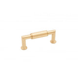 RK International - 3'' c/c Cylinder Middle Pull - Satin Brass