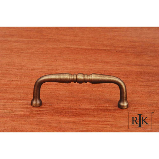 RK International - 3'' c/c Decorative Curved Pull - Antique English
