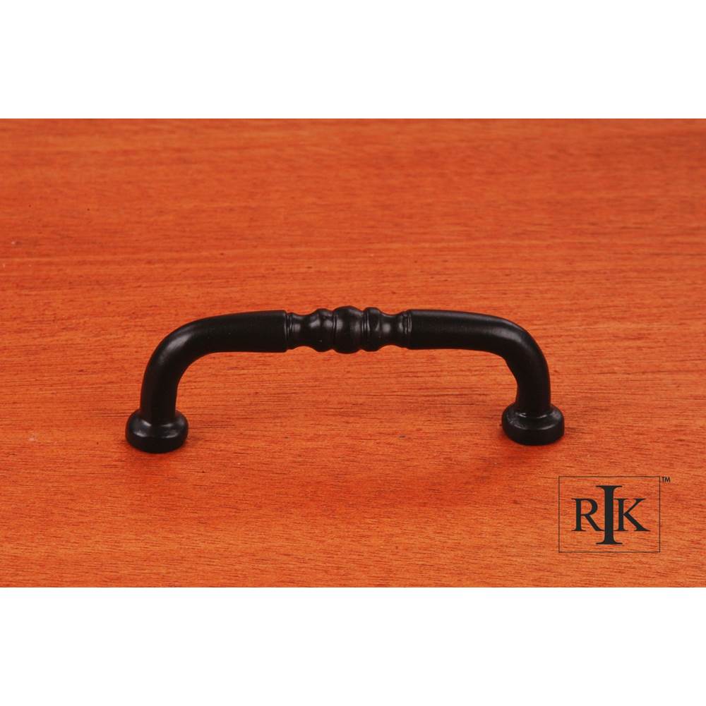 RK International - 3'' c/c Decorative Curved Pull - Black