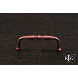 RK International - 3'' c/c Decorative Curved Pull - Distressed Copper