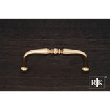 RK International - 3'' c/c Decorative Curved Pull - Polished Brass