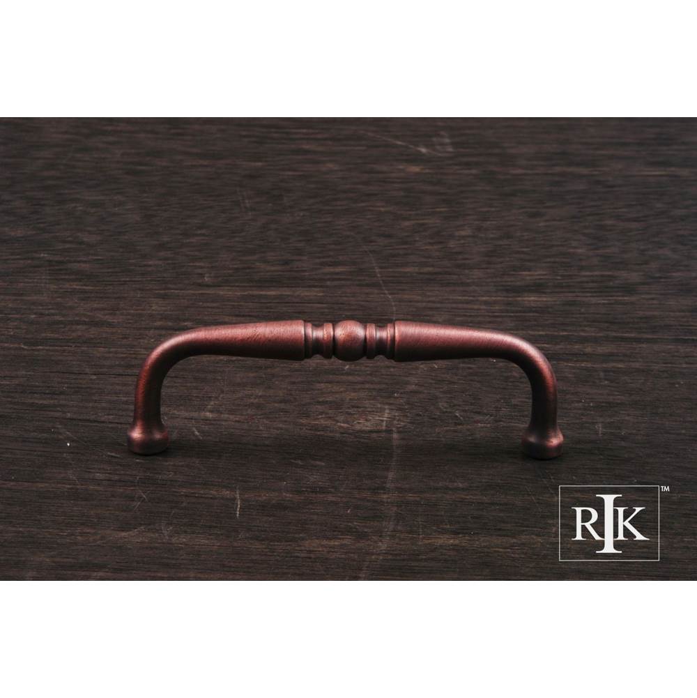 RK International - 3 1/2'' c/c Decorative Curved Pull - Distressed Copper
