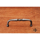 RK International - 3 1/2'' c/c Decorative Curved Pull - Distressed Nickel