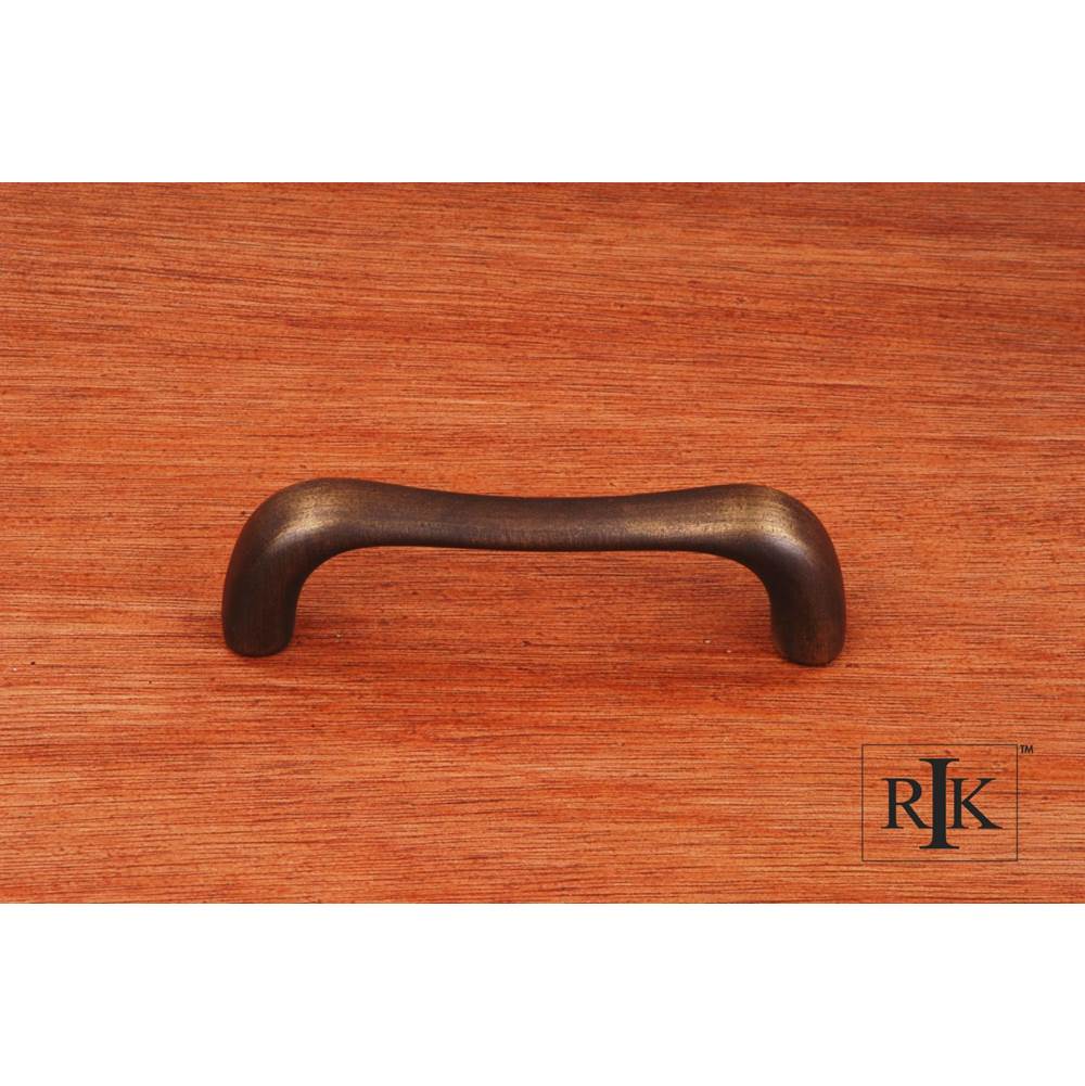 RK International - Contemporary Bent Middle Pull - Antique English