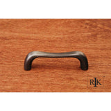 RK International - Contemporary Bent Middle Pull - Distressed Nickel