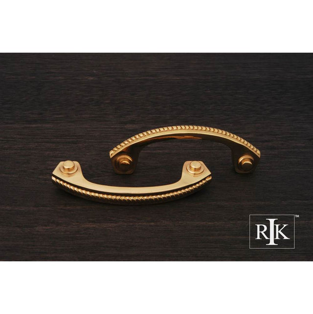RK International - Rope Bow Pull - Polished Brass