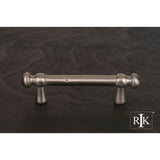 RK International - Distressed Decorative Rod Pull - Satin Nickel