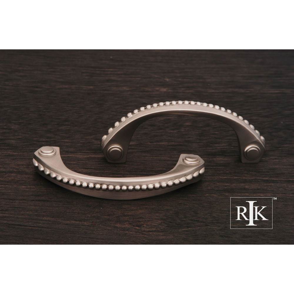 RK International - Beaded Bow Pull - Satin Nickel