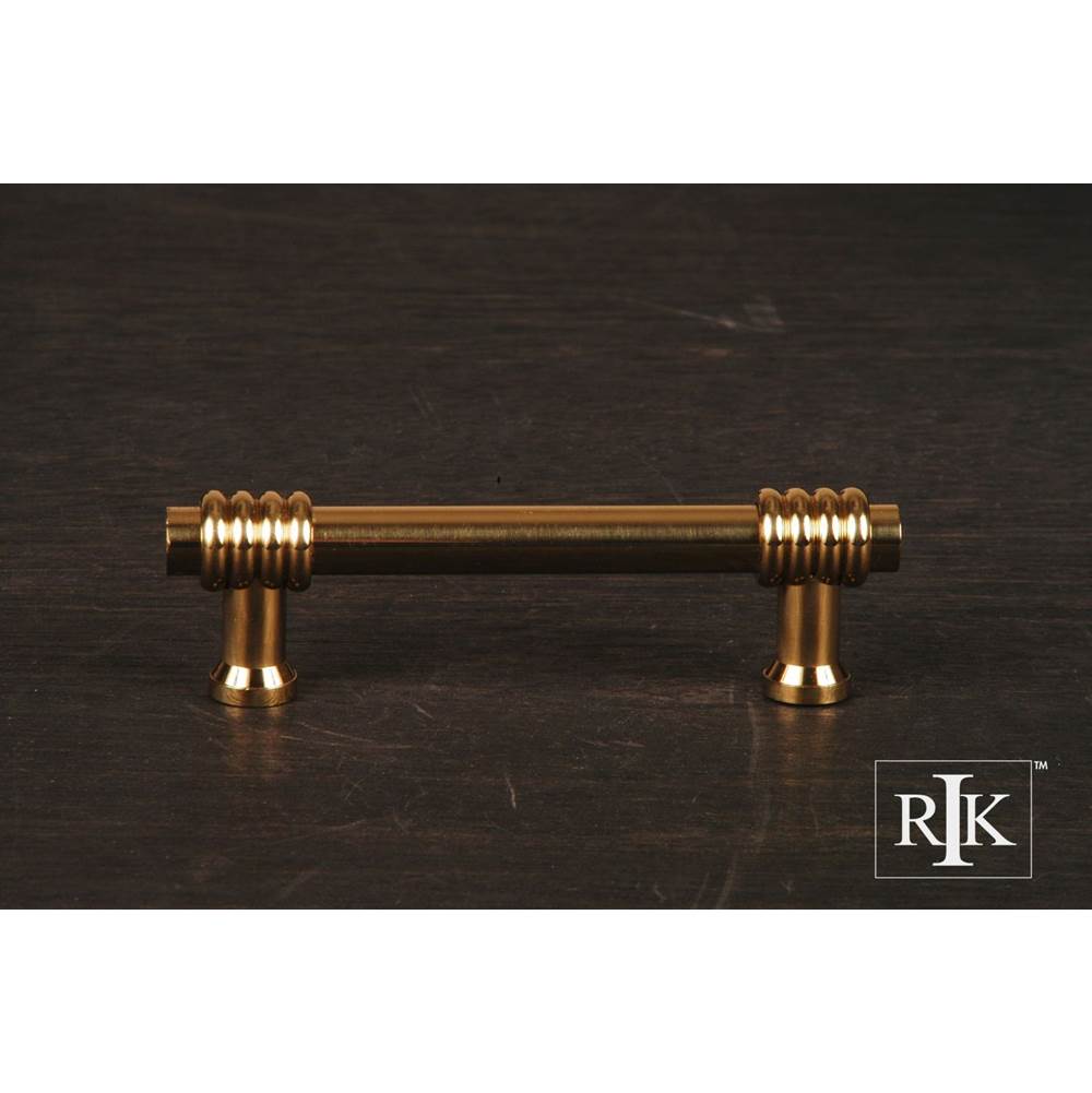 RK International - 3'' c/c Swirl Pull - Polished Brass