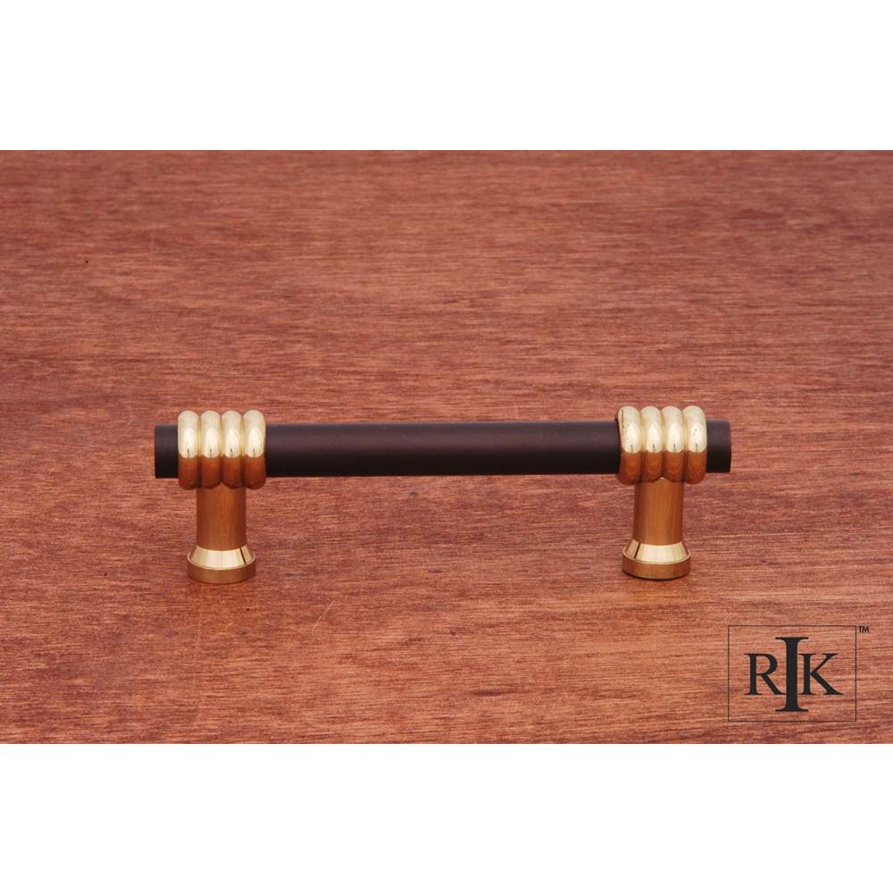 RK International - 3'' c/c Swirl Pull - Oil Rubbed Bronze,Brass