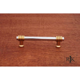 RK International - 3'' c/c Swirl Pull - Chrome,Brass