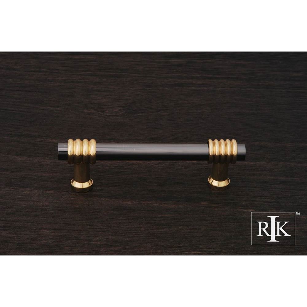 RK International - 3'' c/c Swirl Pull - Black Nickel,Brass