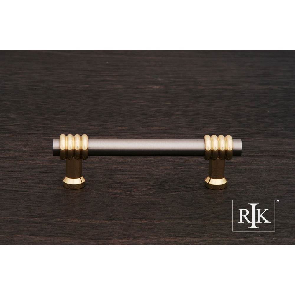 RK International - 3'' c/c Swirl Pull - Satin Nickel,Brass