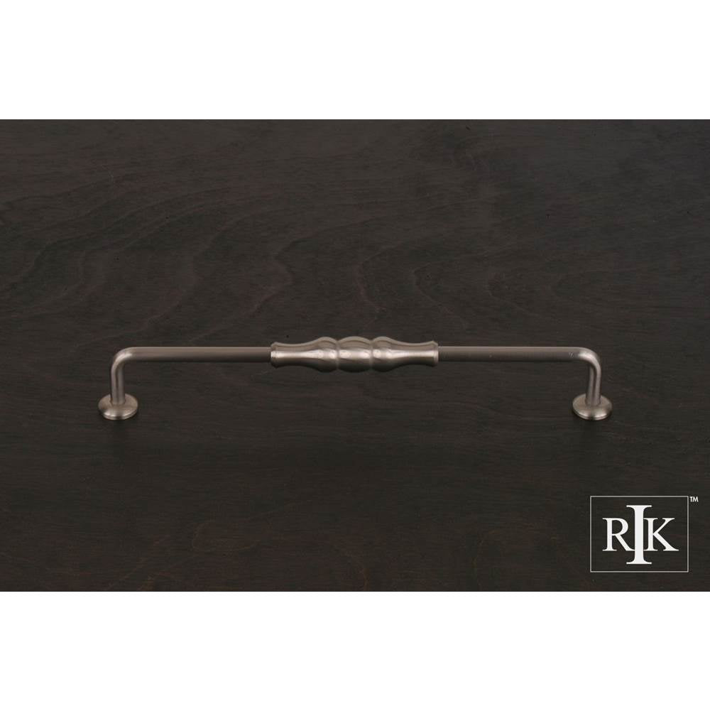 RK International - 8'' c/c Beaded Middle Vertical Pull - Satin Nickel