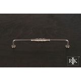 RK International - 8'' c/c Beaded Middle Vertical Pull - Satin Nickel