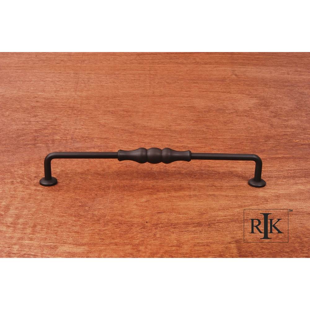 RK International - 8'' c/c Beaded Middle Vertical Pull - Oil Rubbed Bronze