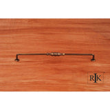 RK International - 12'' c/c Beaded Middle Vertical Pull - Antique English