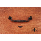 RK International - 5'' c/c Beaded Middle Hanging Pull - Oil Rubbed Bronze