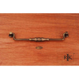 RK International - 8'' c/c Beaded Middle Hanging Pull - Antique English