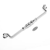 RK International - 8'' c/c Beaded Middle Hanging Pull - Polished Nickel