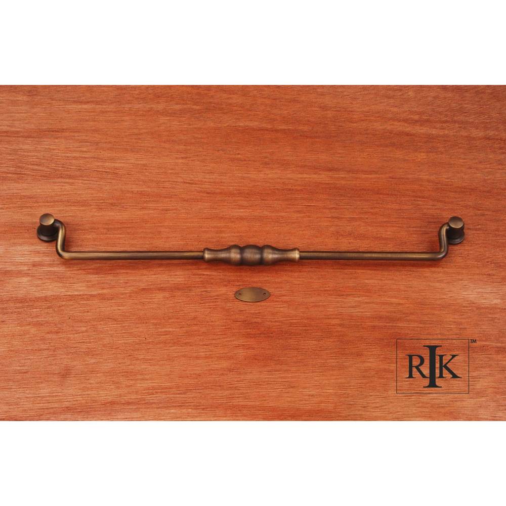 RK International - 12'' c/c Beaded Middle Hanging Pull - Antique English