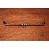 RK International - 12'' c/c Beaded Middle Hanging Pull - Distressed Nickel