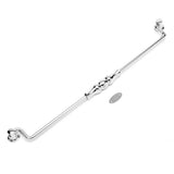 RK International - 12'' c/c Beaded Middle Hanging Pull - Polished Nickel