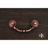 RK International - Sculptured Beaded Bail Pull - Distressed Copper