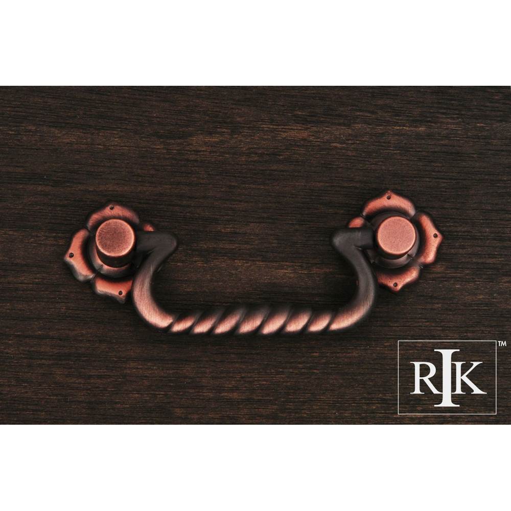 RK International - Rope Bail Pull with Clover Ends - Distressed Copper
