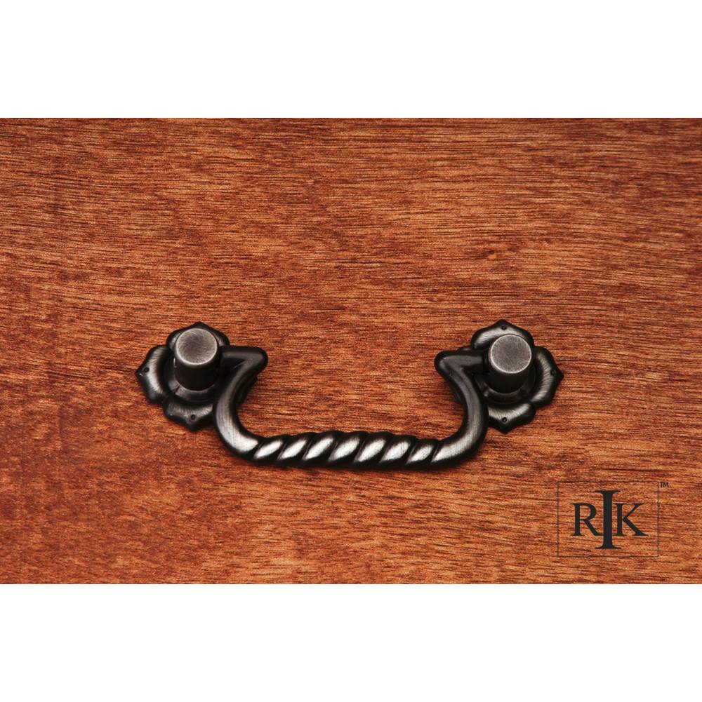 RK International - Rope Bail Pull with Clover Ends - Distressed Nickel