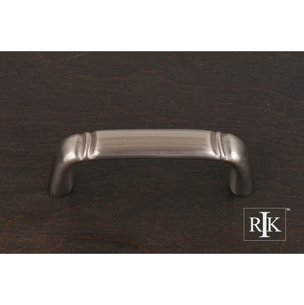 RK International - Smooth Pull with Curved Lines  at  End - Satin Nickel
