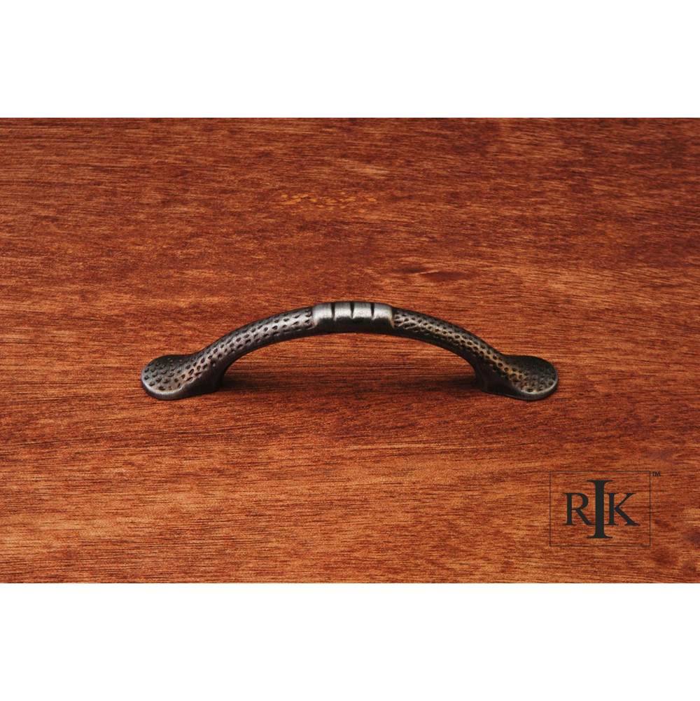 RK International - Slim Bow Pull with Divet Indents - Distressed Nickel