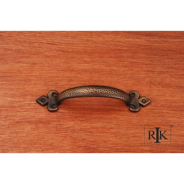 RK International - Divet Indent Bow Pull with Gothic Ends - Antique English