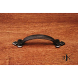 RK International - Divet Indent Bow Pull with Gothic Ends - Distressed Nickel