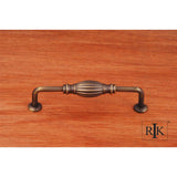 RK International - 5'' c/c Indian Drum Vertical Pull - Antique English