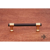 RK International - 3 1/2'' c/c Swirl Pull - Oil Rubbed Bronze,Brass