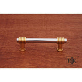 RK International - 3 1/2'' c/c Swirl Pull - Chrome,Brass
